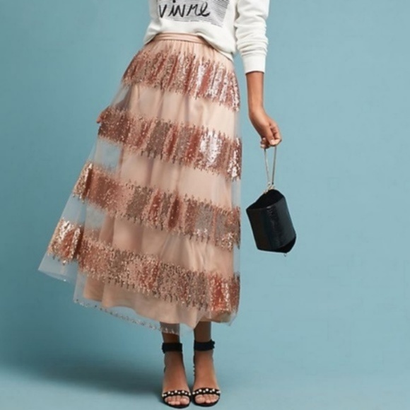 Anthropologie Dresses & Skirts - Revelry Maxi Tulle Skirt Anthropologie Eva Franco NWT Size 0